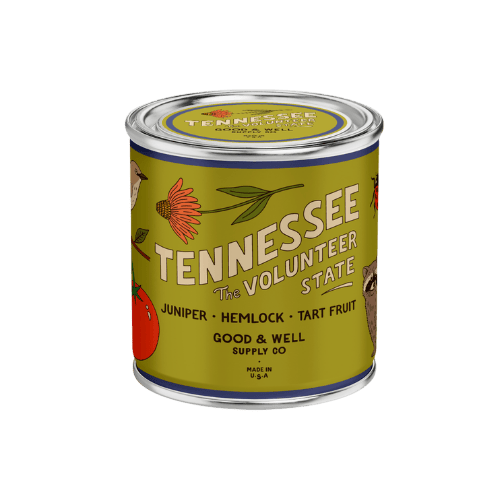 Good &amp; Well Supply Co Candles Half Pint / 8oz / Cotton Wick Tennessee State Candle