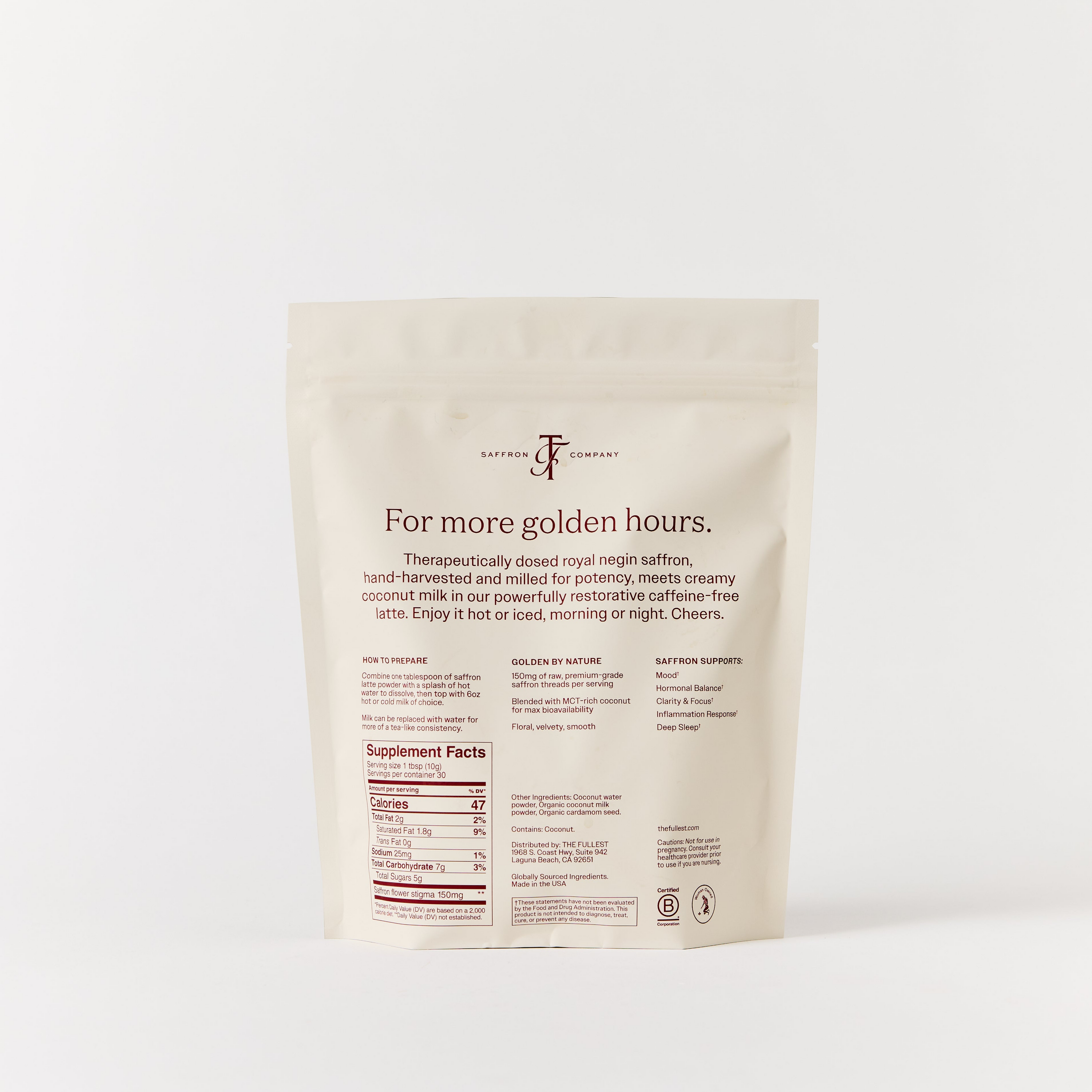 Saffron Latte 30-Day Supply