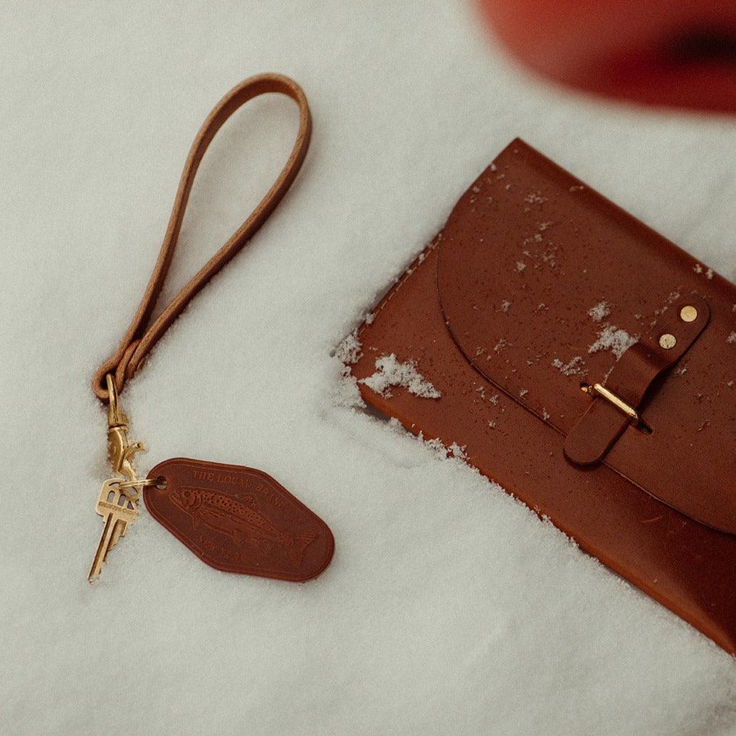 The Local Branch Leather Leather Key Clip Loop - USA Made