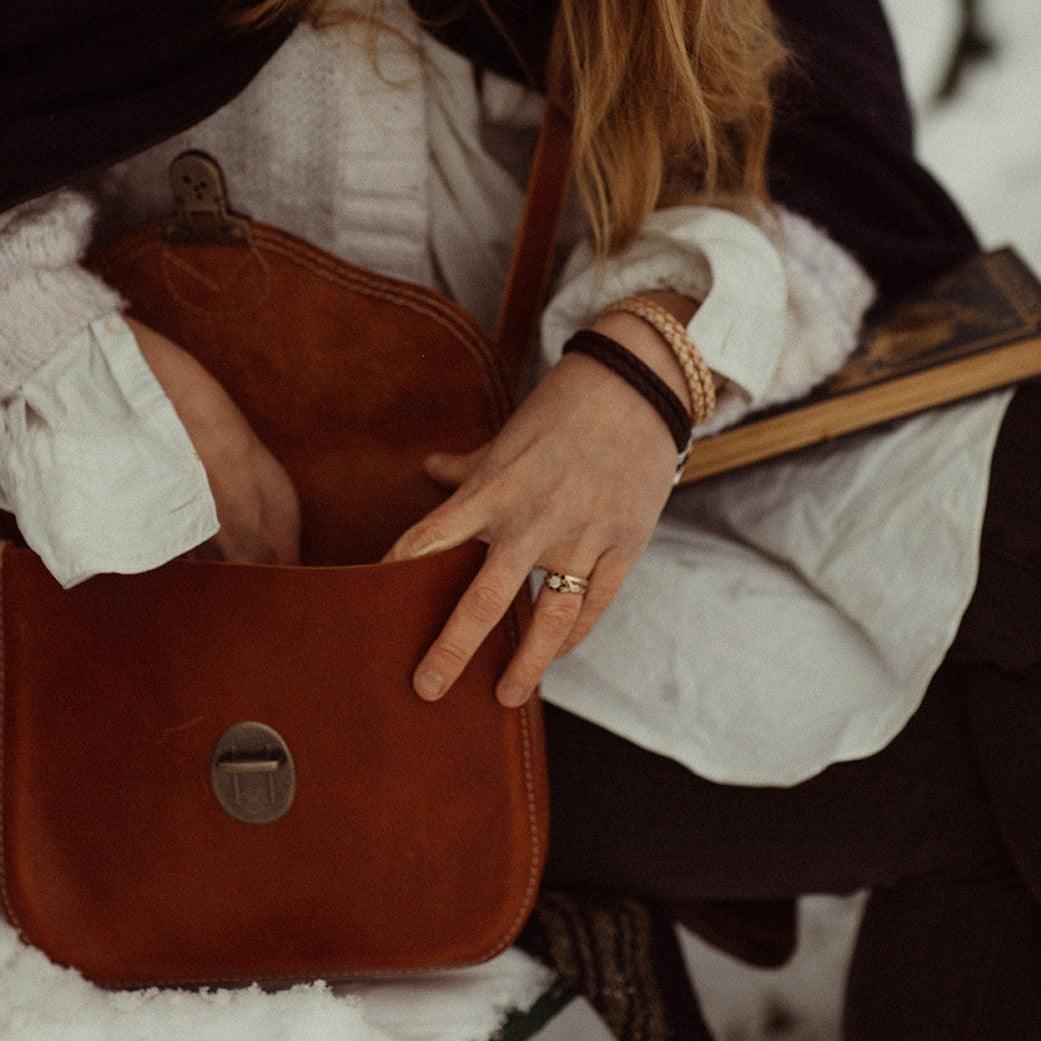 The Local Branch Leather Hunt Satchel