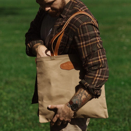 The Local Branch Waxed Canvas Forager Canvas Tote - USA Made