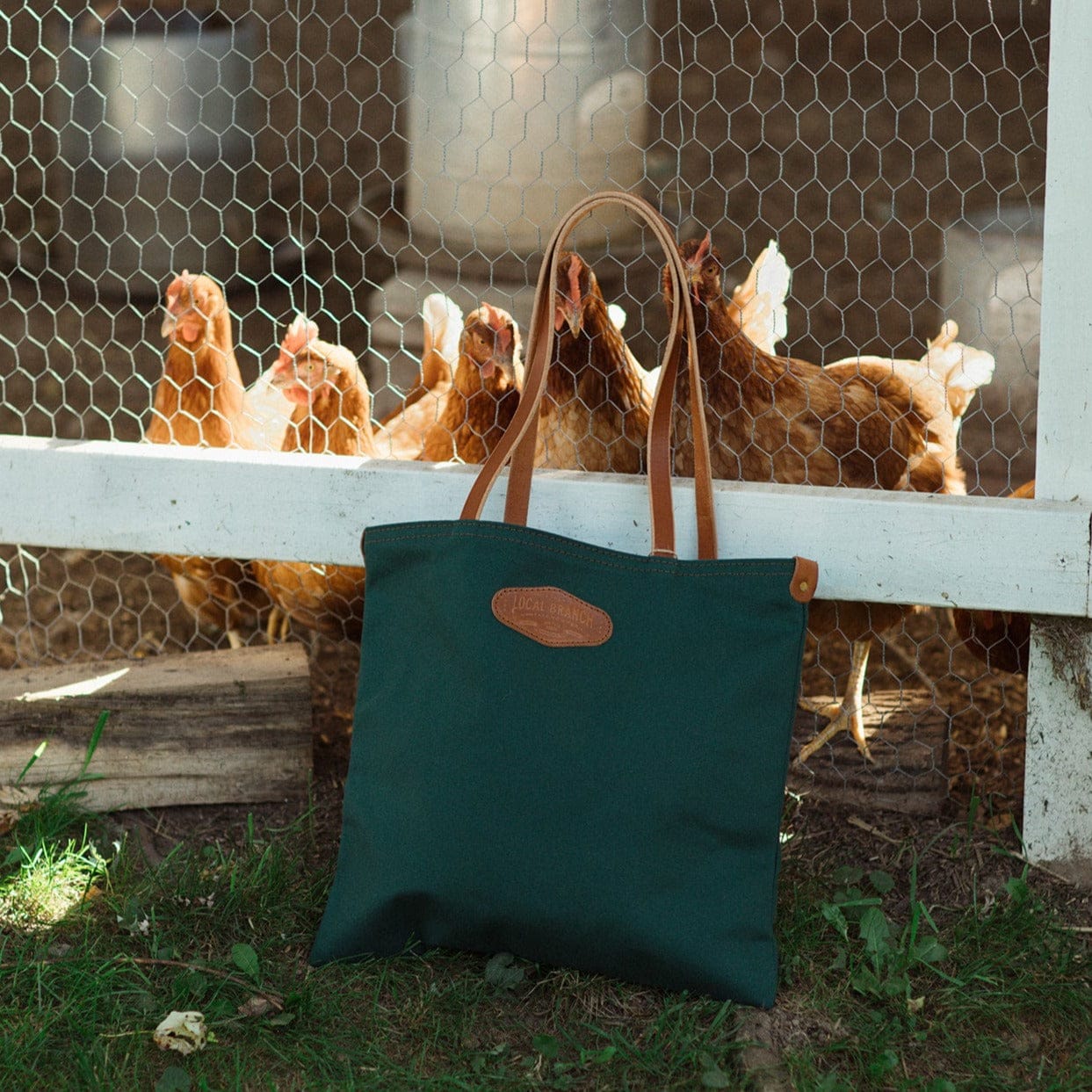 The Local Branch Waxed Canvas Forager Canvas Tote - USA Made