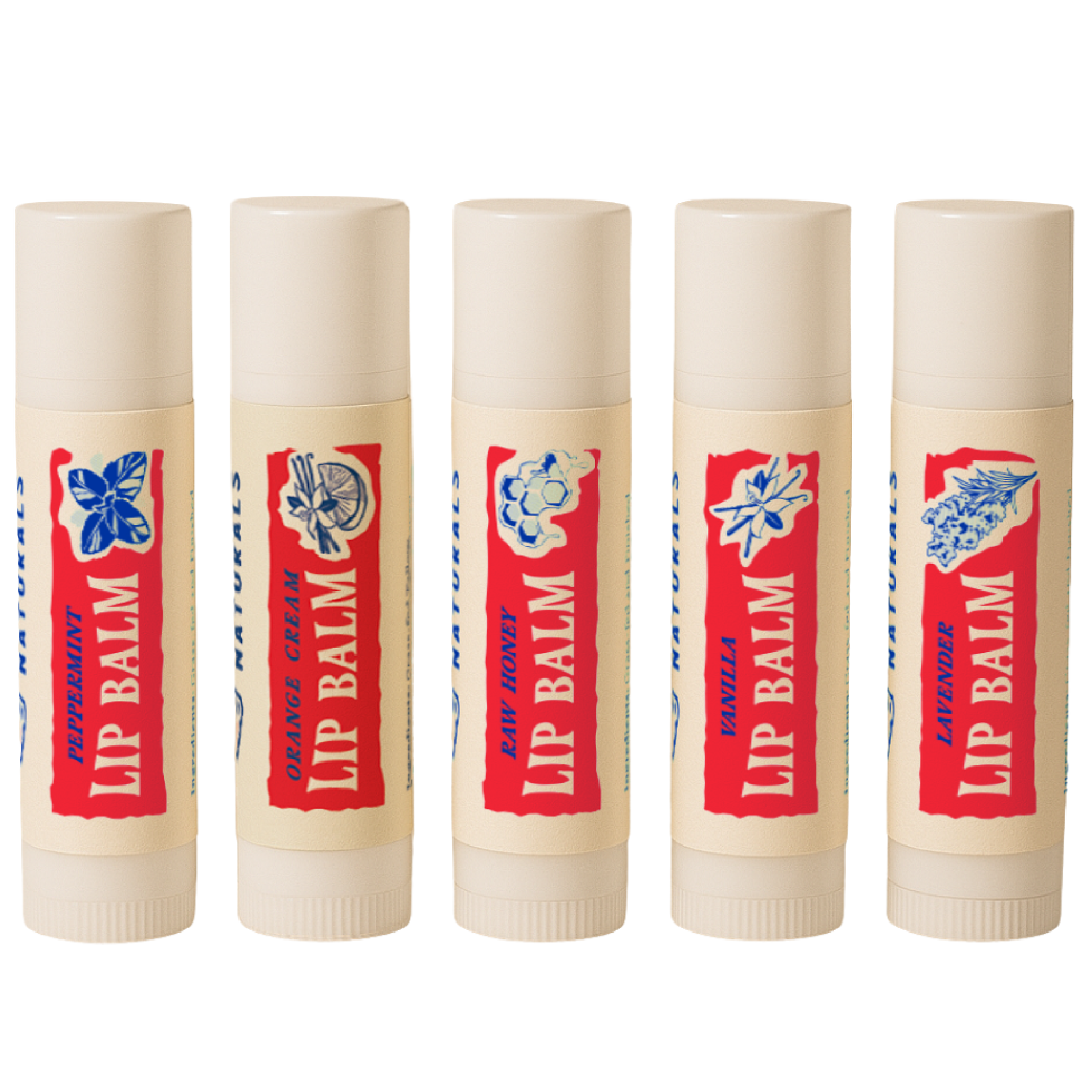 PapaBear Naturals Mixed Scents Papabear Tallow Lip Balm - (5 Pack)