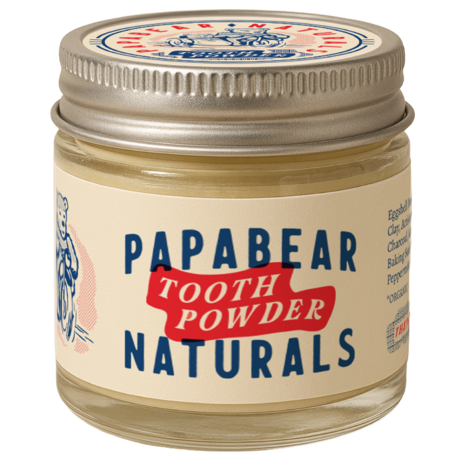 Papabear Mint Charcoal Tooth Powder