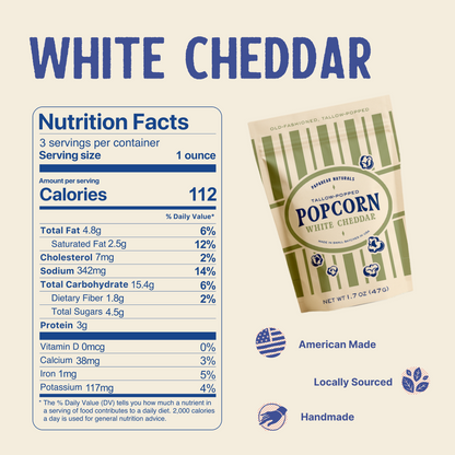 Tallow-Popped Popcorn (8 Pack)