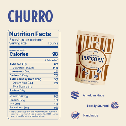 Tallow-Popped Popcorn (8 Pack)