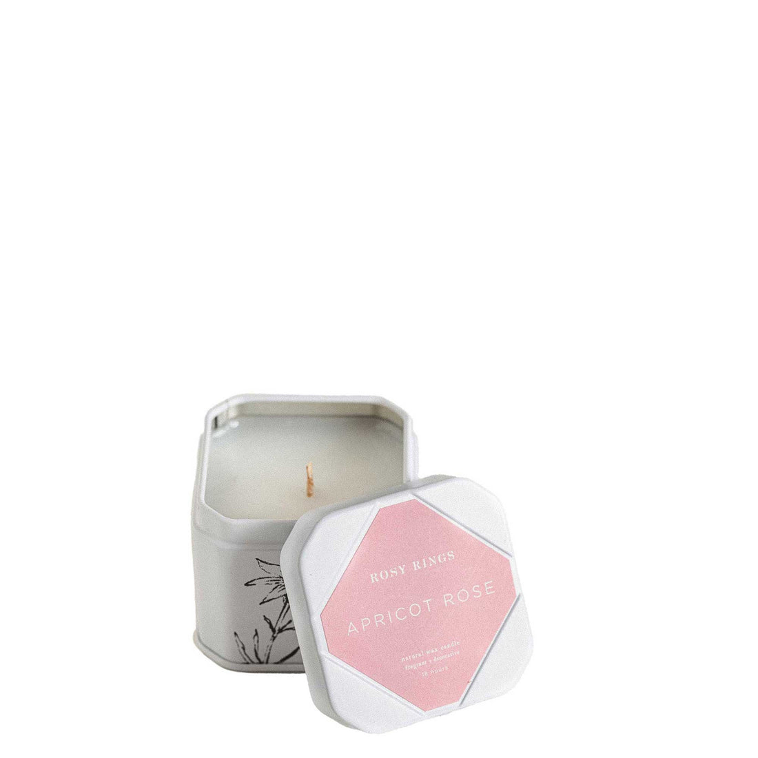 Petite Tin Candle - Apricot Rose