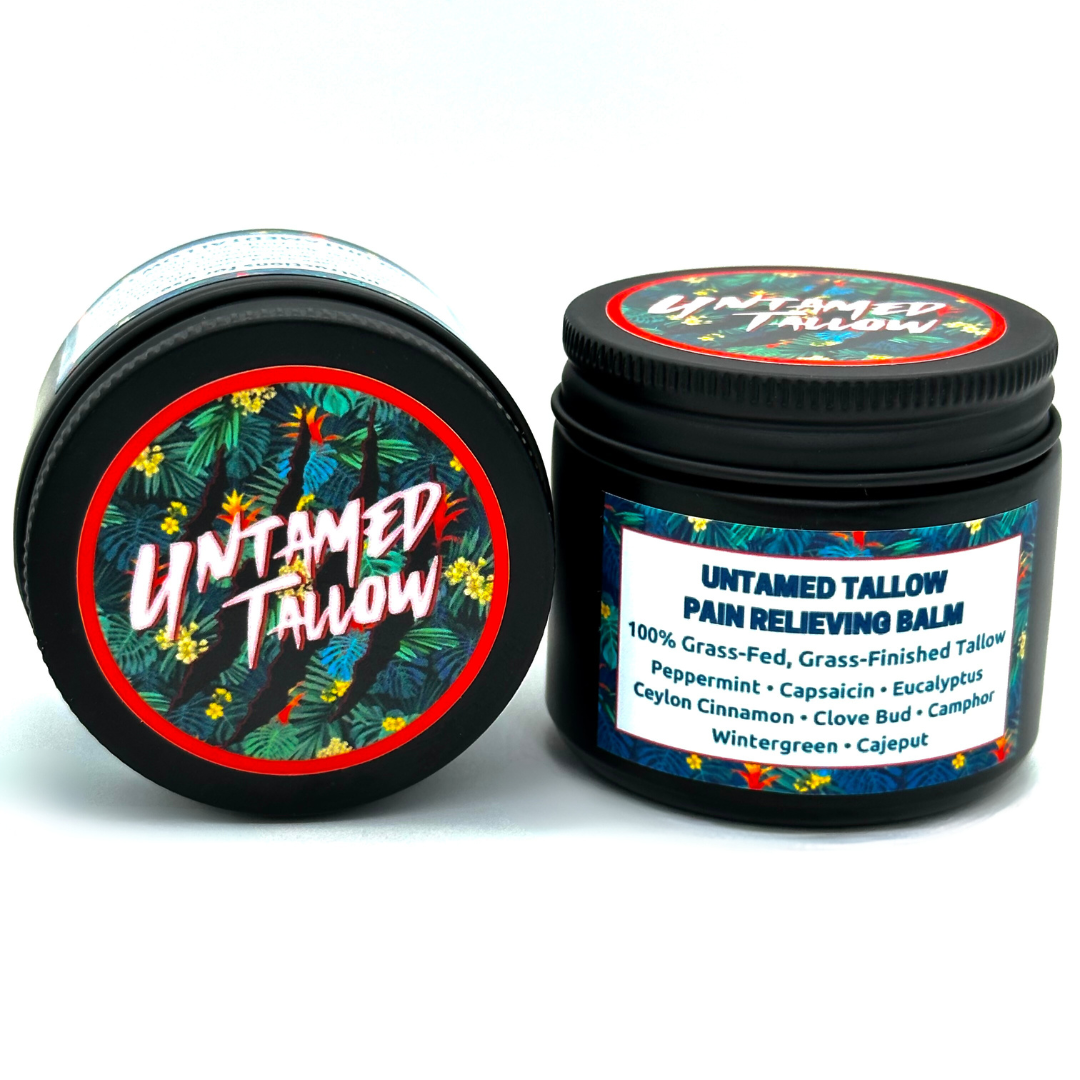 Untamed Tallow Pain Relief Balm - Muscle &amp; Joint Balm- 2oz
