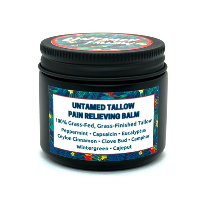 Untamed Tallow Pain Relief Balm - Muscle &amp; Joint Balm- 2oz