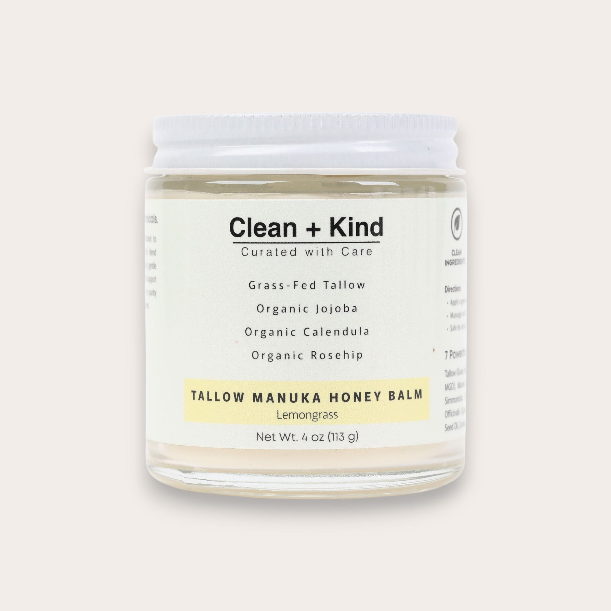 Whipped Tallow Honey Cream for Face | 4 oz