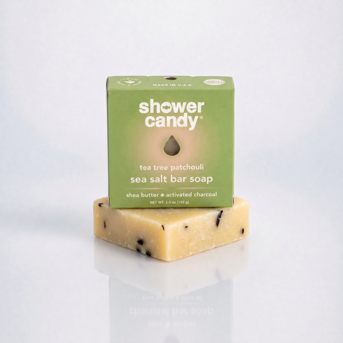 Tea Tree Patchouli Olive Oil Bar Soap | Shower Candy