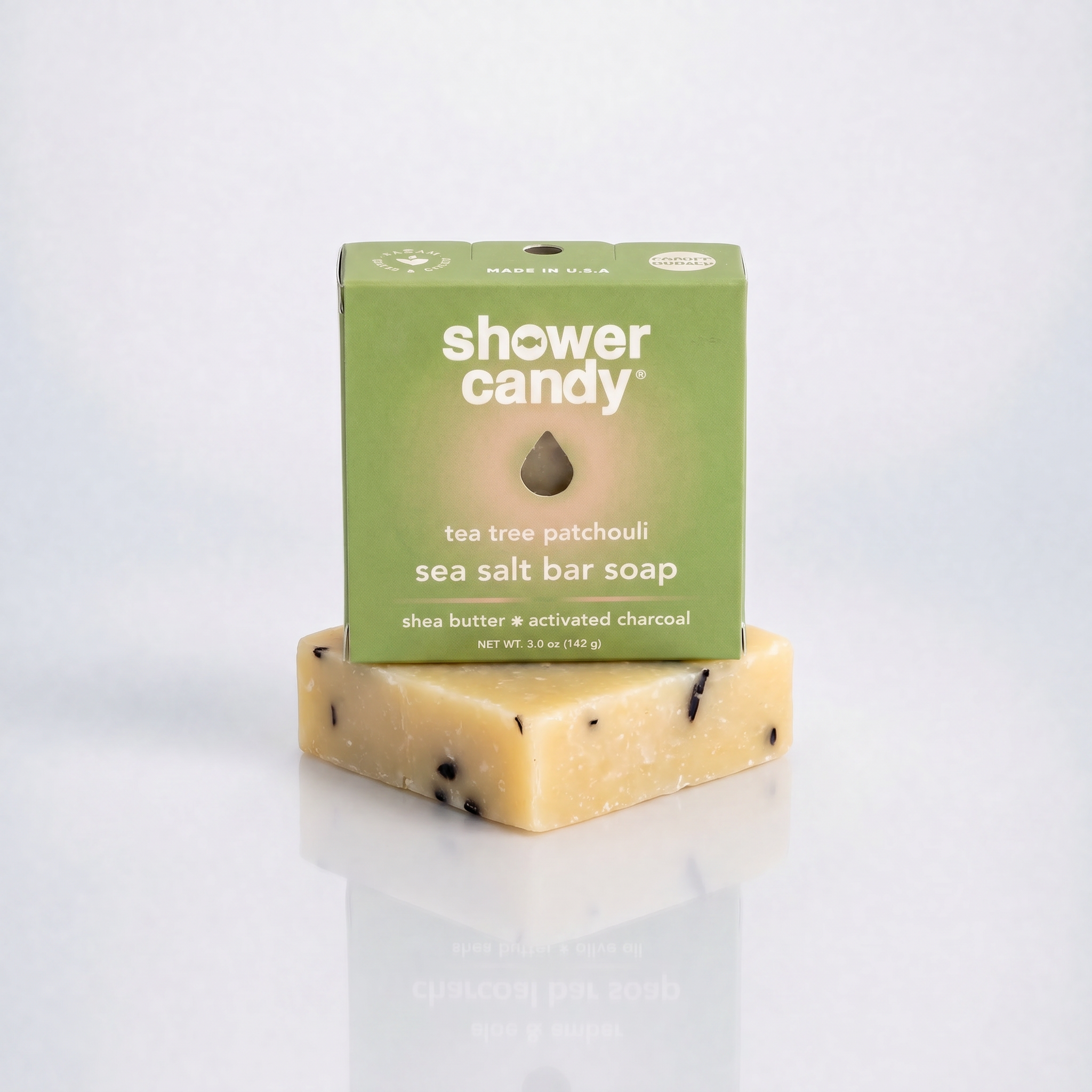 Tea Tree Patchouli Olive Oil Bar Soap | Shower Candy