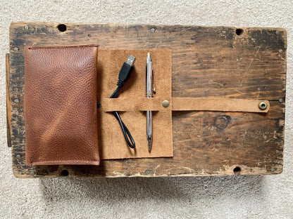 Rogue Industries Cord Roll Up Leather Tech Organizer