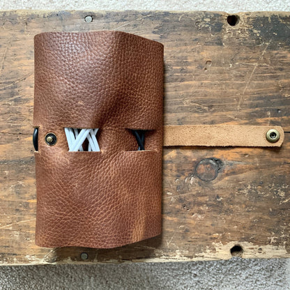 Rogue Industries Cord Roll Up Leather Tech Organizer