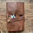 Rogue Industries Cord Roll Up COWHIDE BROWN Leather Tech Organizer