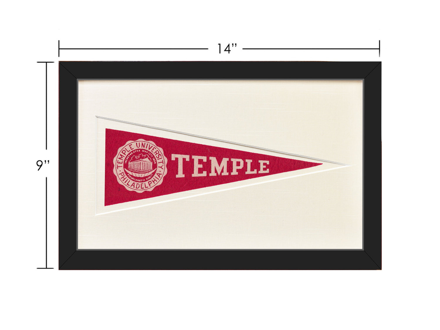 Vintage Temple University Hormel Pennant