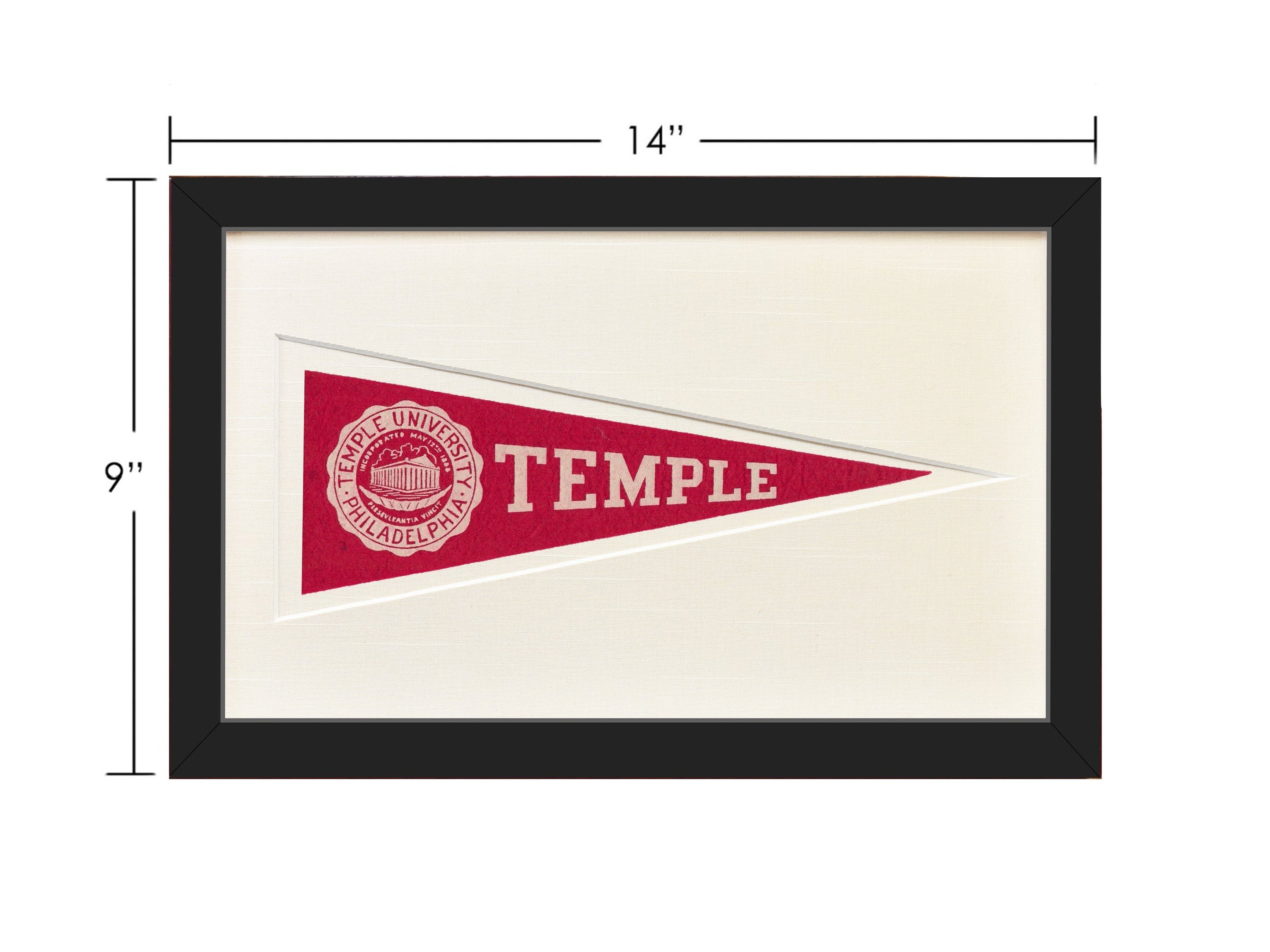 Americana Memories Vintage Temple University Hormel Pennant