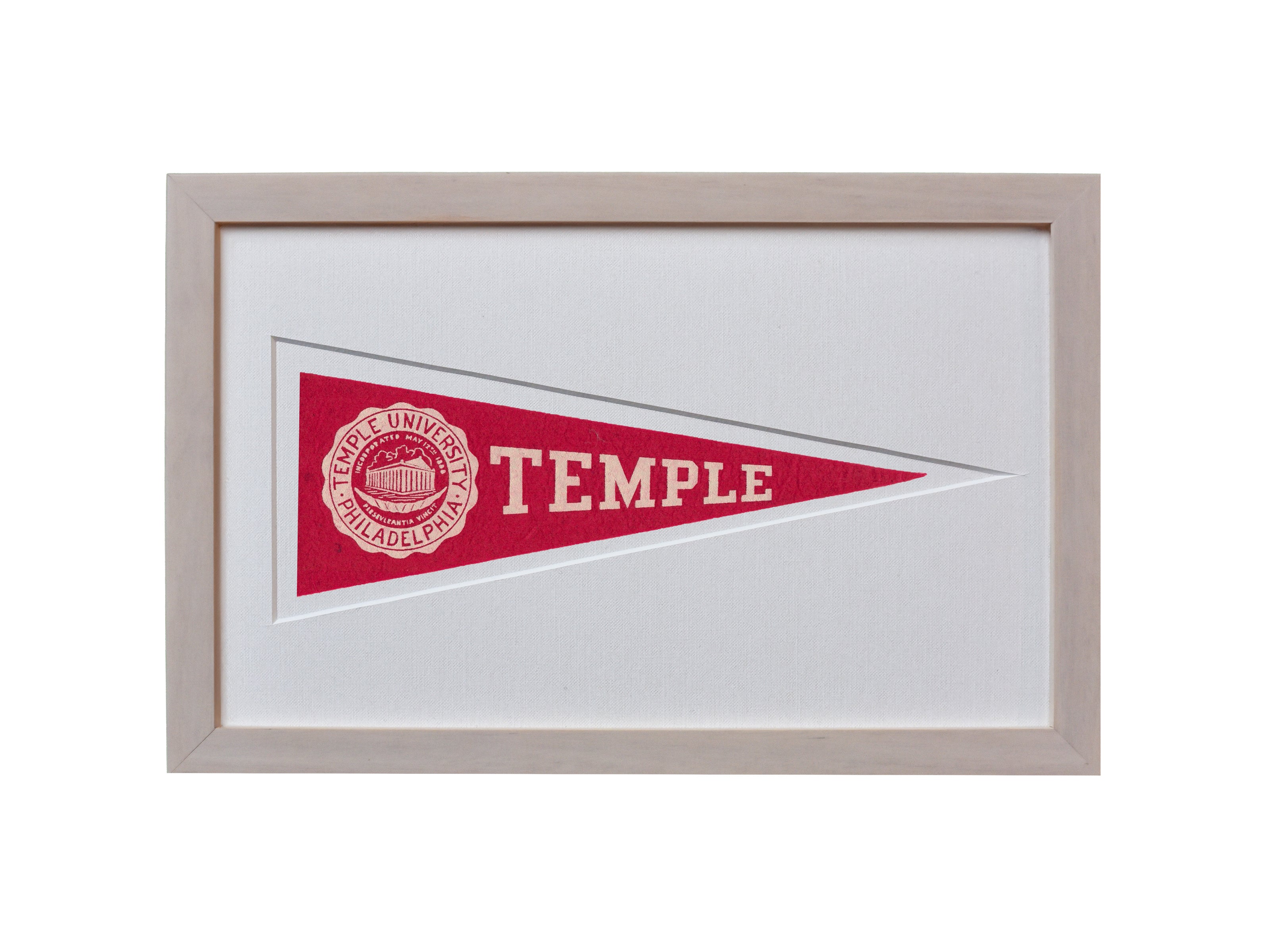 Vintage Temple University Hormel Pennant