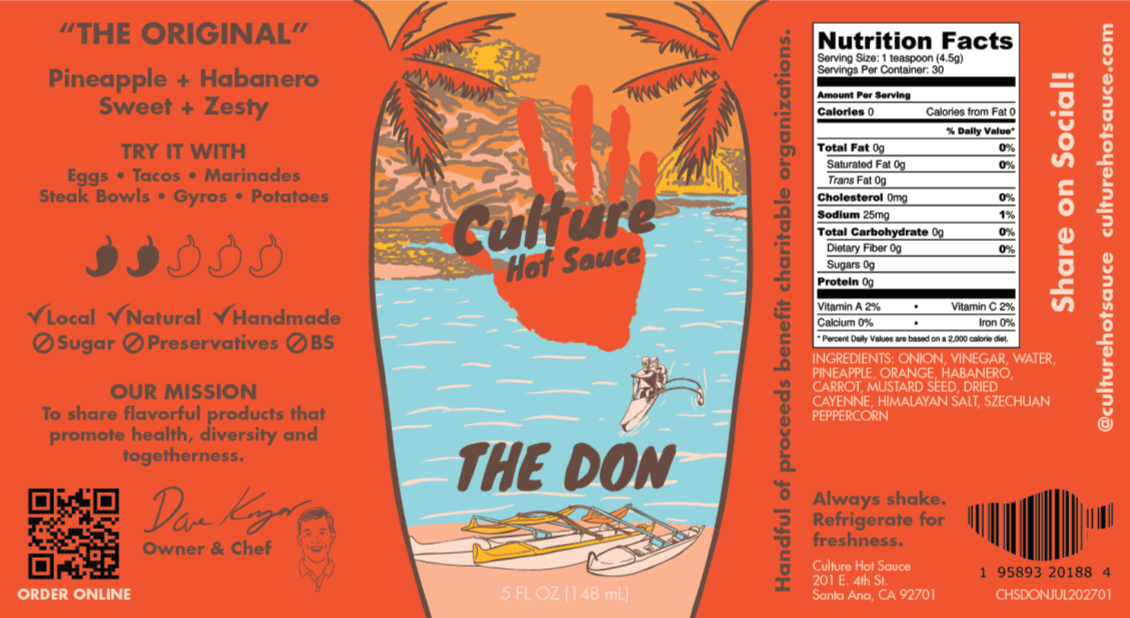 Culture Hot Sauce Hot Sauce The Don | Hot Sauce