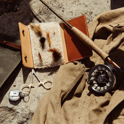 The Local Branch Leather Fly Fisherman Wallet - USA Made