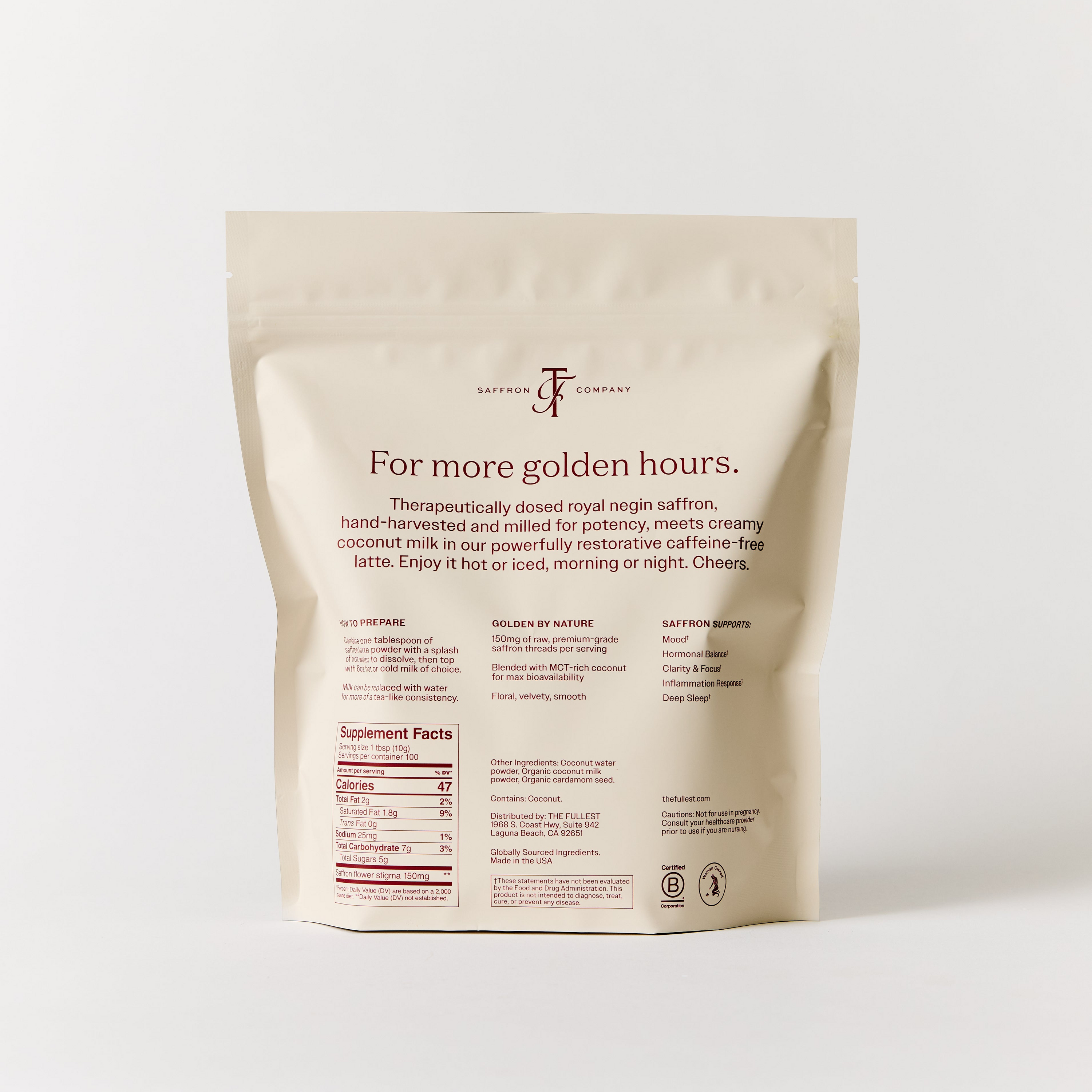 Saffron Latte 100-Day Supply