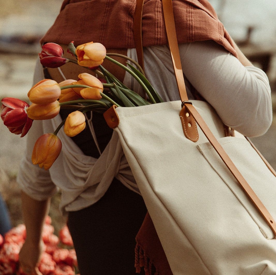 The Local Branch Canvas Crossroads Backpack Tote - USA Made