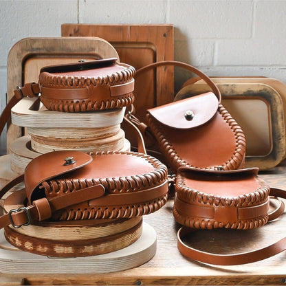 The Local Branch Leather purse Caramel Gaucho Bag - USA Made