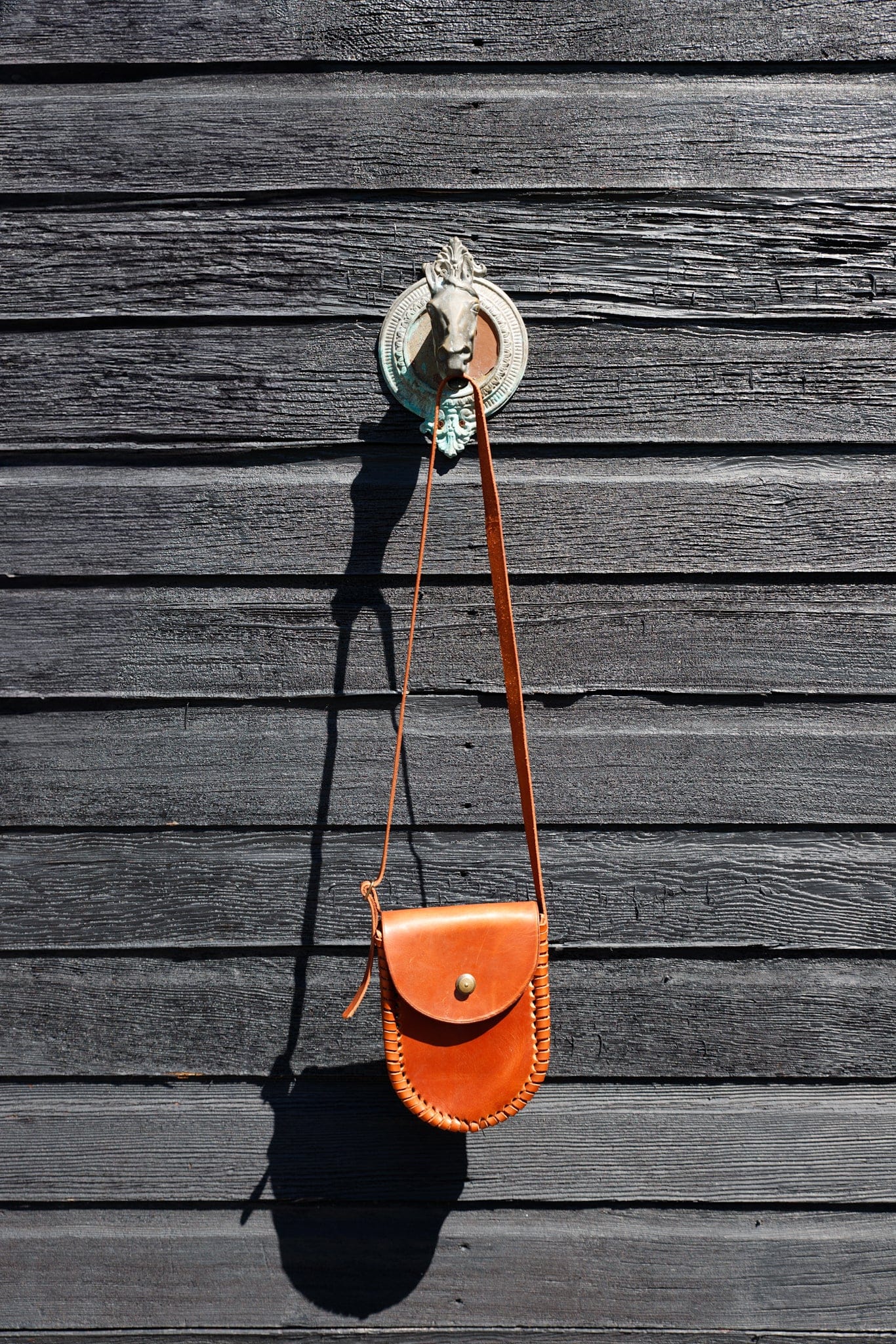 The Local Branch Leather purse Caramel Gaucho Bag - USA Made