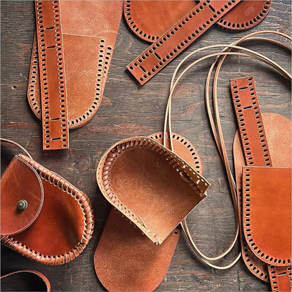 The Local Branch Leather purse Caramel Gaucho Bag - USA Made