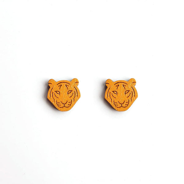 LE CHIC MIAMI Earrings Tiger Studs
