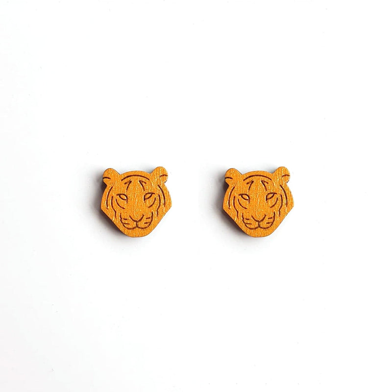 LE CHIC MIAMI Earrings Tiger Studs
