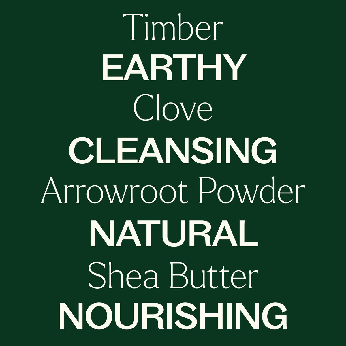 Timber &amp; Clove Natural Deodorant