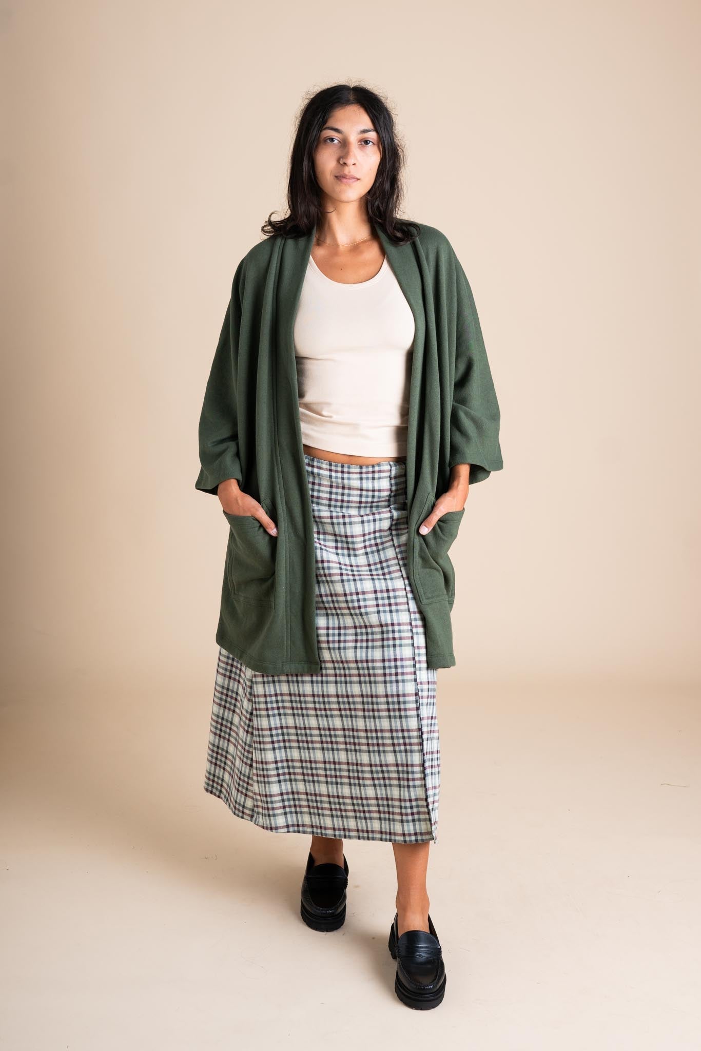 Timberline Cardigan in Forest