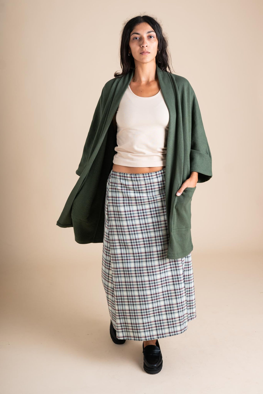 Timberline Cardigan in Forest