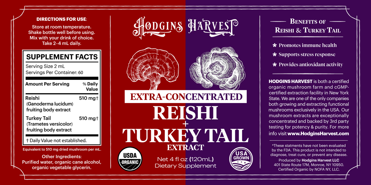 Reishi + Turkey Tail Dual Extract Tincture