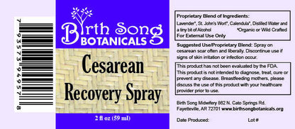 Herbal Cesarean Spray with Lavender, To Support Healthy Skin*  2 oz. - My American Goods