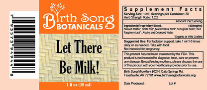 Let There Be Milk! Herbal Breastfeeding Supplement to Promote Healthy Breastmilk Production 1 oz. - My American Goods