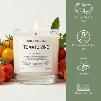 Outdoor Fellow Candles Tomato Vine Scented Candle