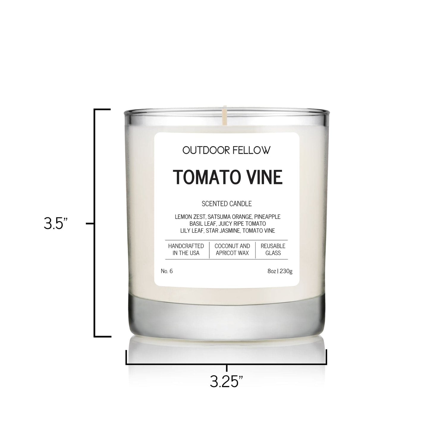 Outdoor Fellow Candles Tomato Vine Scented Candle