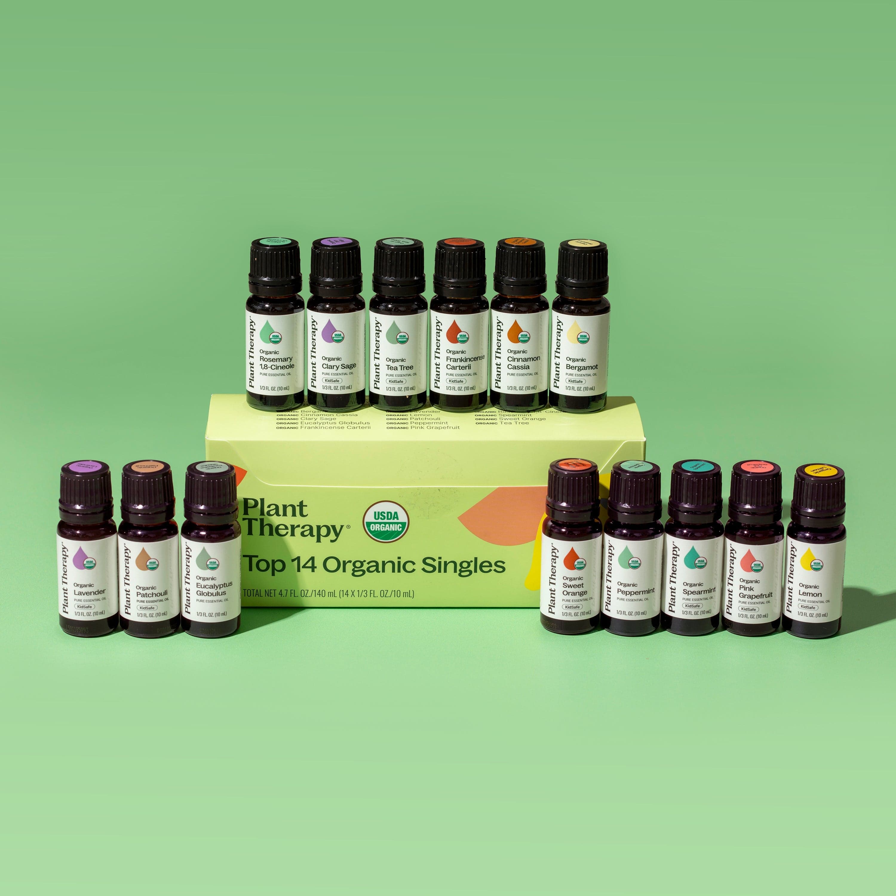 Plant Therapy Essential Oil Top 14 Organic Singles Set
