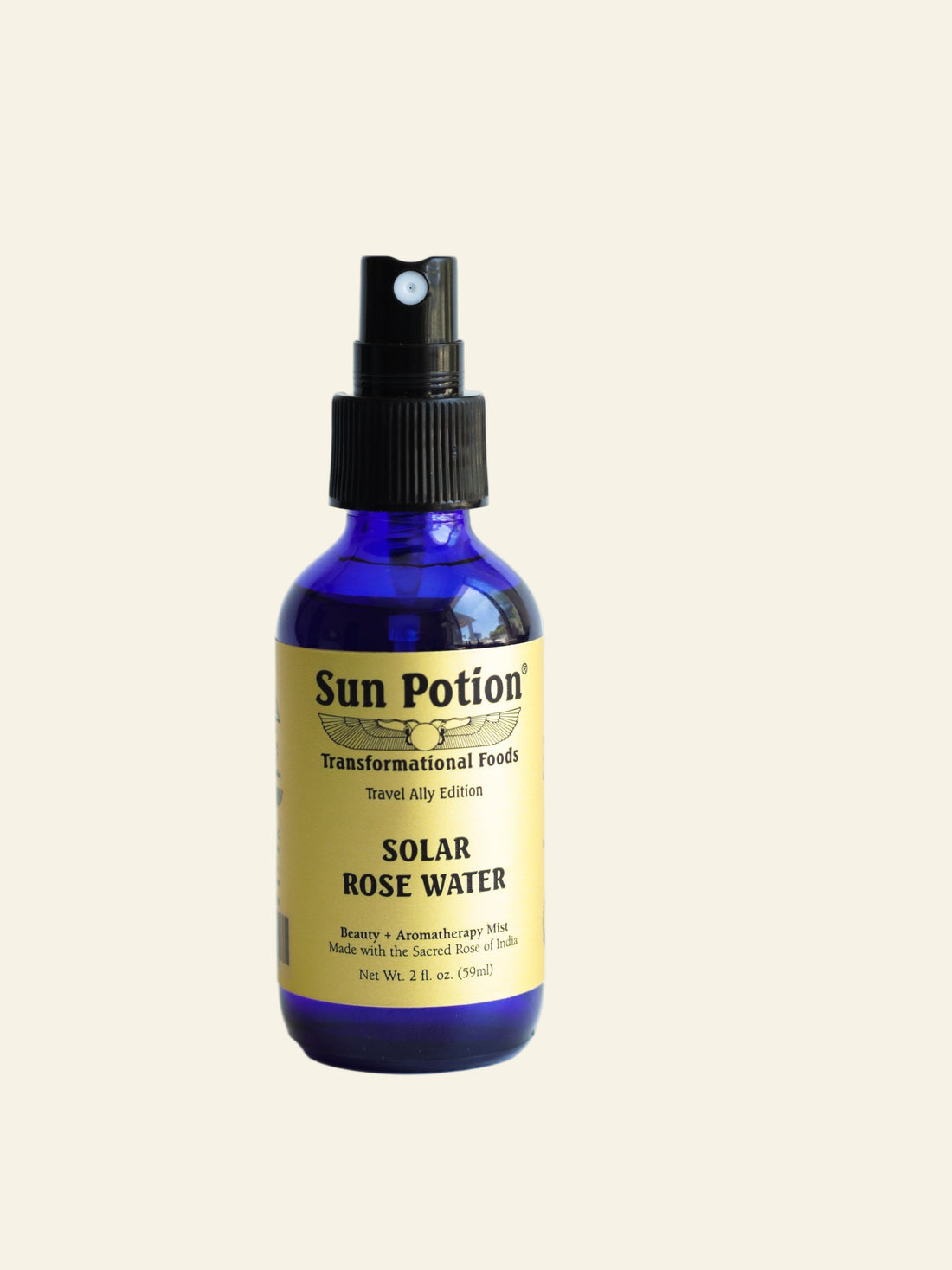 Blue bottle of &