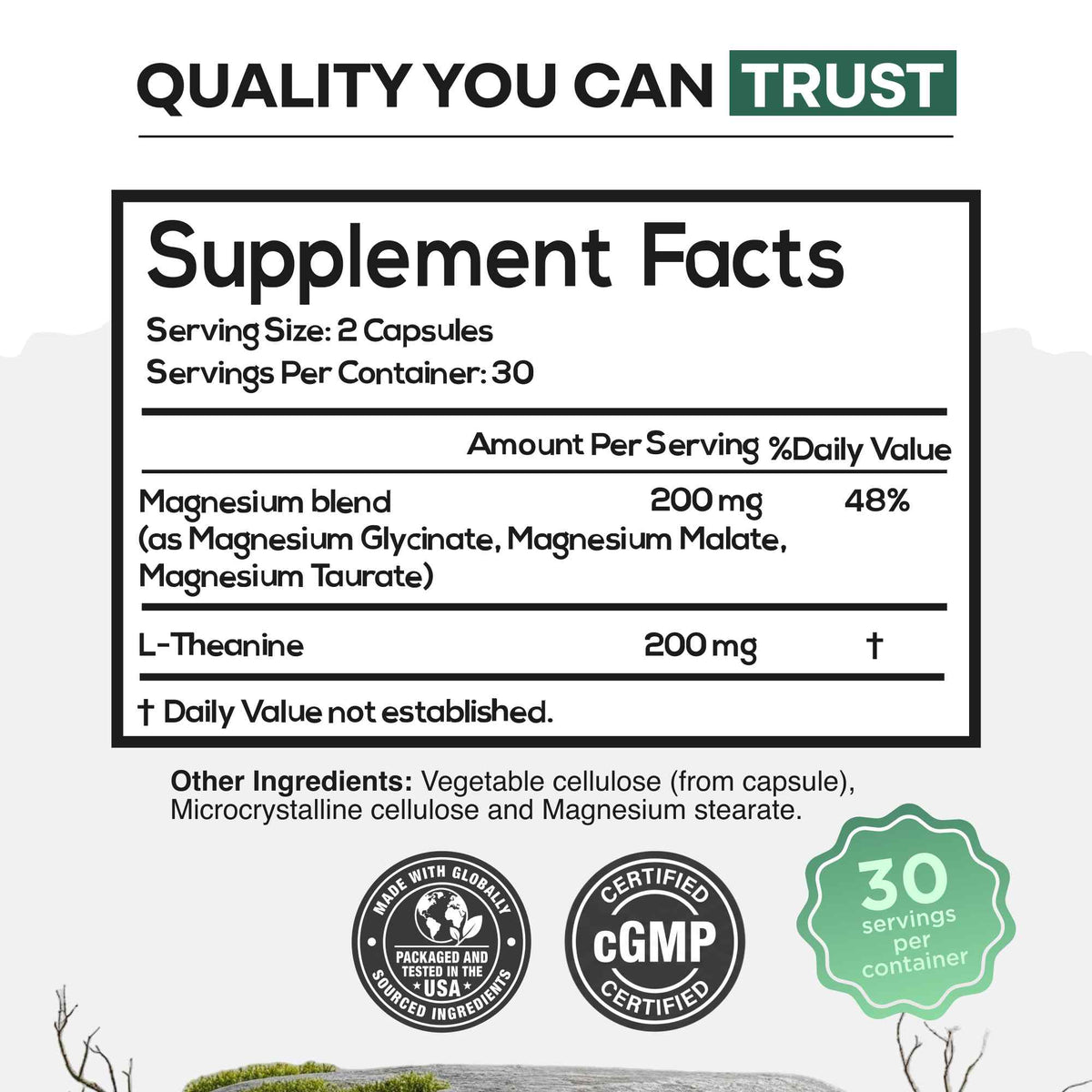 Wild Tri-Mag – Triple Magnesium Complex for Sleep w/L Theanine