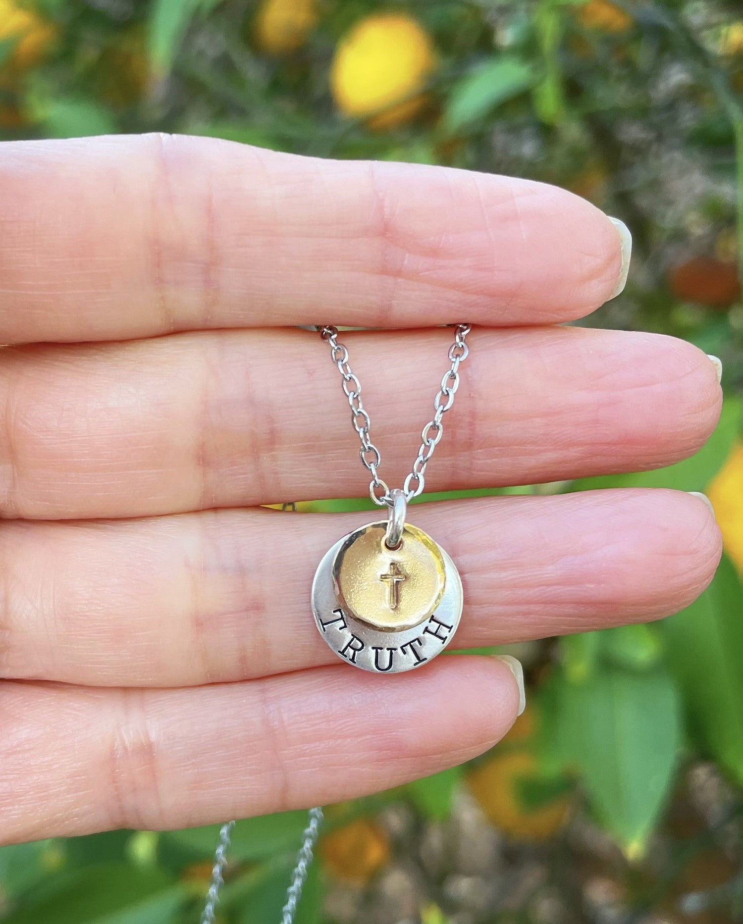 Truth Necklace- Mixed Metals