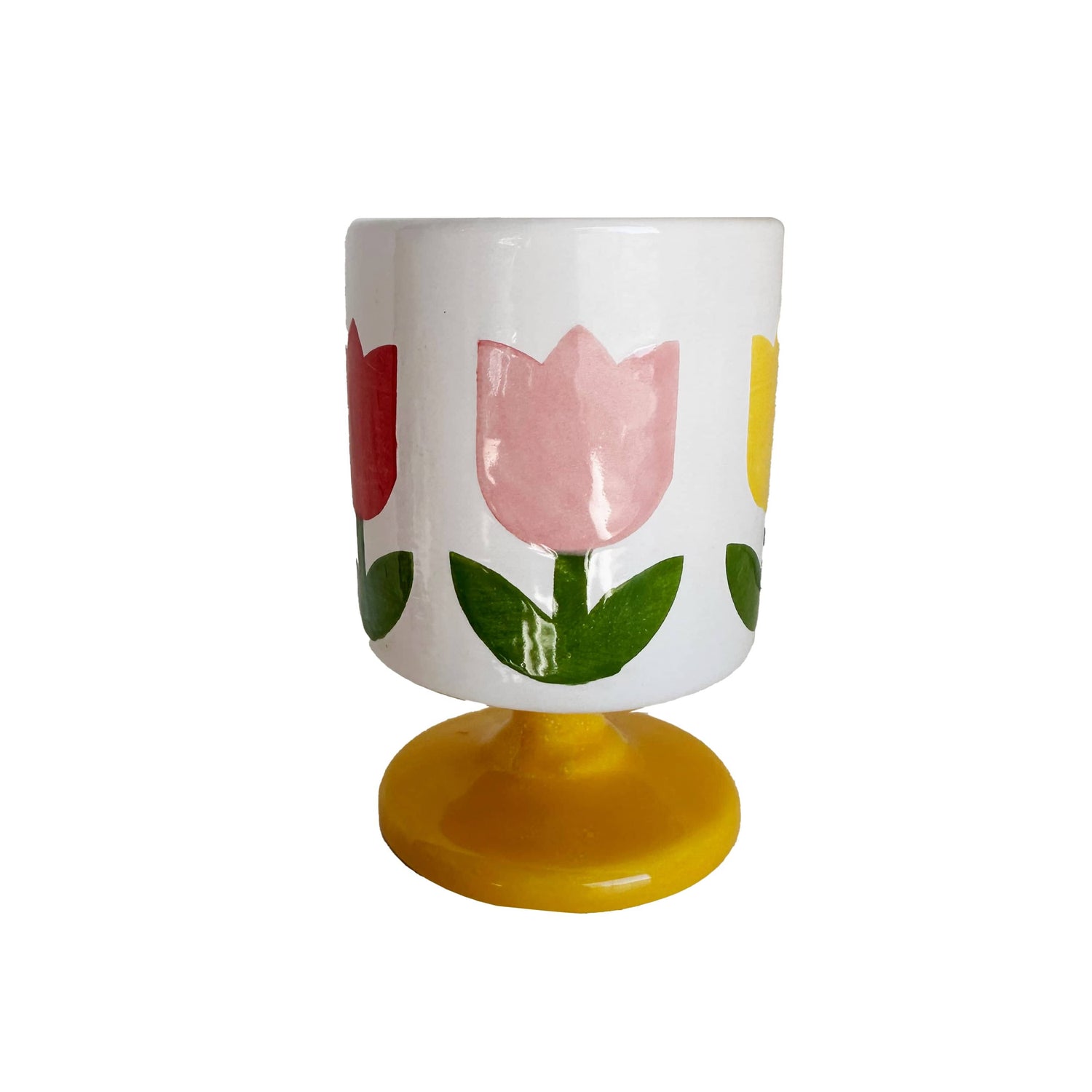 Ruby Clay Company Vases Classic Multicolor with Yellow Stem Tulip Fever Classic Cup