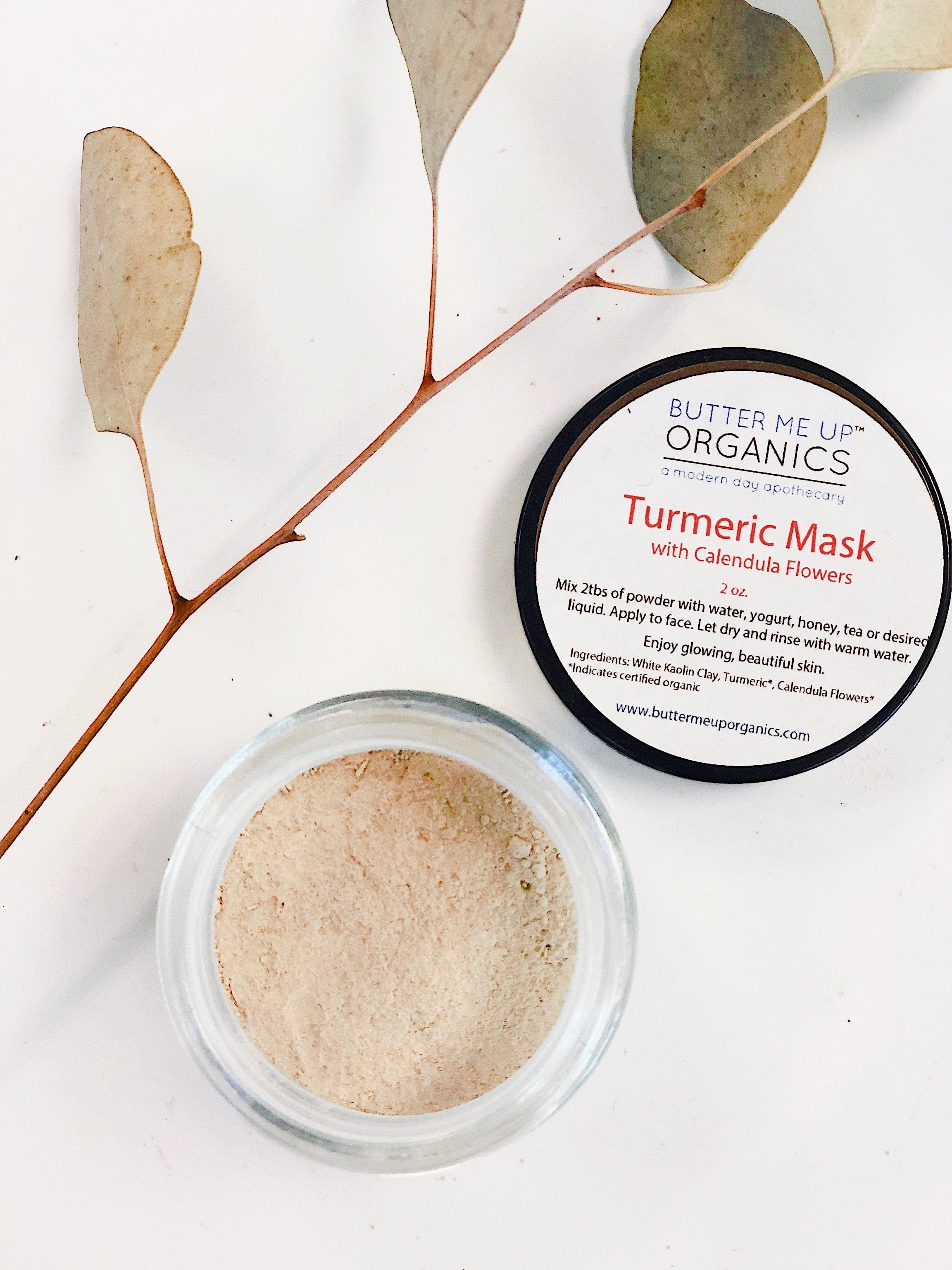 Butter Me Up Organics Face Turmeric Mask