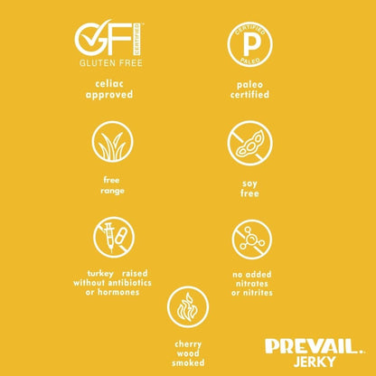 PREVAIL Jerky Original Turkey Jerky Single Serve 8 pack