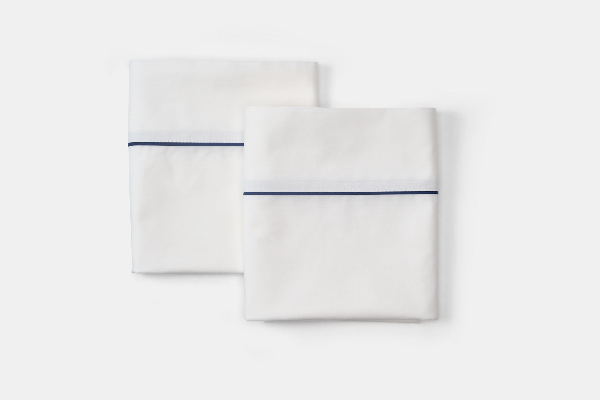 Cotton Bed Pillowcases with Classic Piping Design - My American Goods