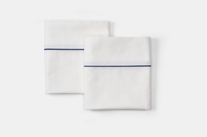 Cotton Bed Pillowcases with Classic Piping Design - My American Goods