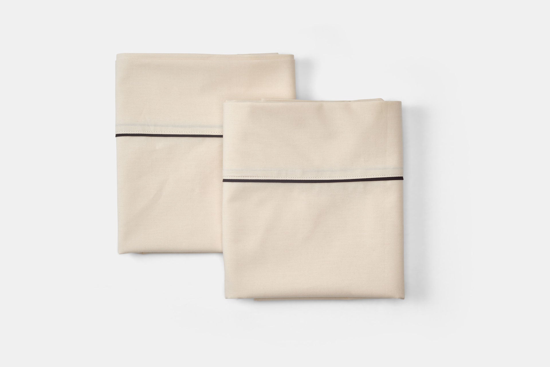 Cotton Bed Pillowcases with Classic Piping Design - My American Goods