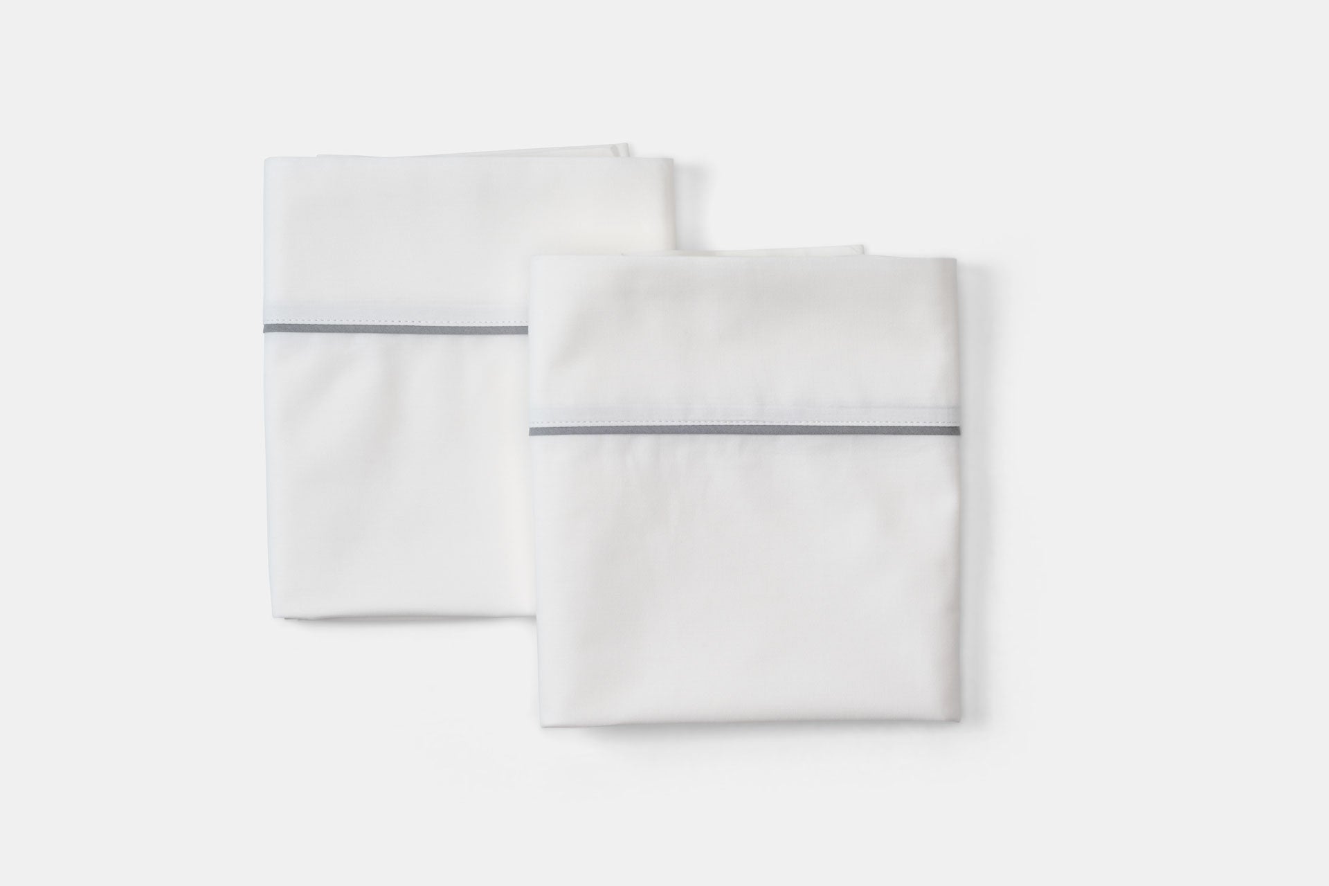 Cotton Bed Pillowcases with Classic Piping Design - My American Goods